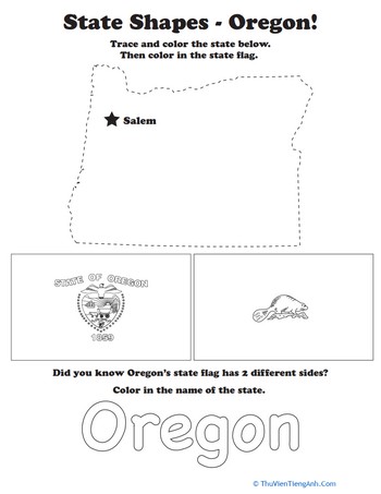 Trace the Outline of Oregon
