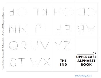 Tracing Uppercase Letters: Mini Alphabet Book