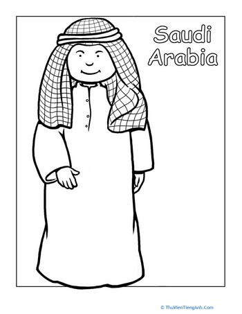 Multicultural Coloring: Saudi Arabia