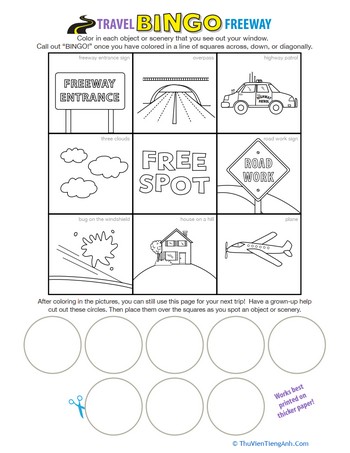 Freeway Car Games: Bingo