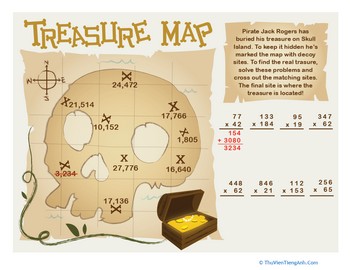Treasure Math Map