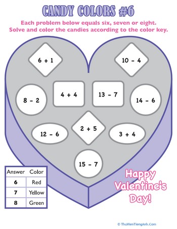 Valentine’s Day Math Facts #6