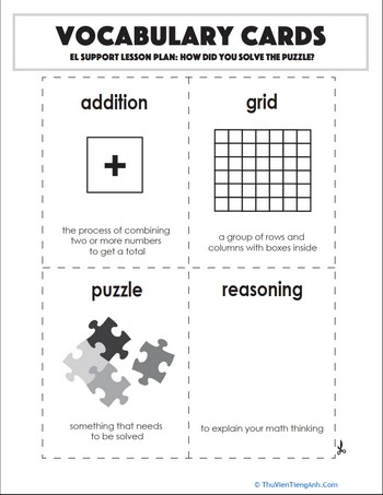 Vocabulary Cards: How Did You Solve the Puzzle?