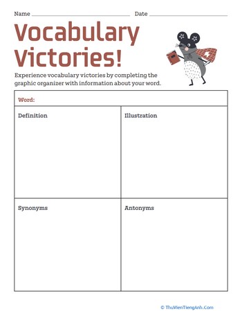 Graphic Organizer: Vocabulary Victories!