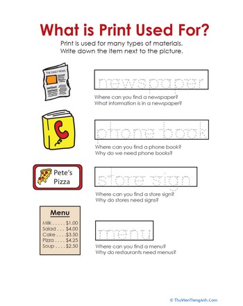 What Is Print Used For?