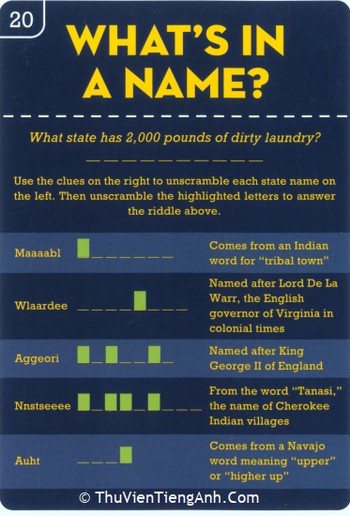 What’s in a Name: Learn U.S. History