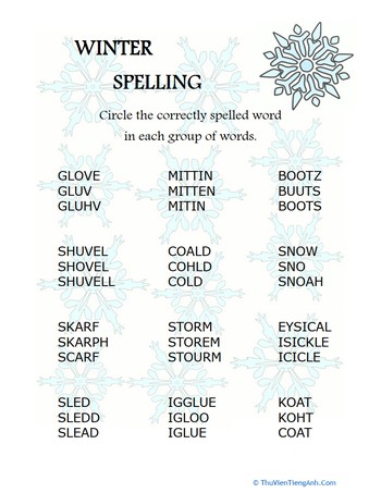 Winter Spelling