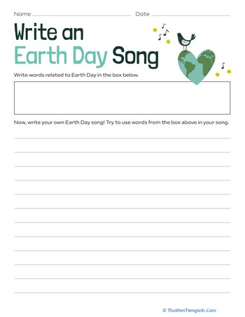 Write an Earth Day Song