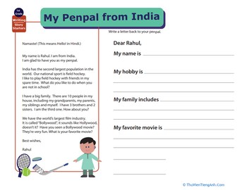 Pen-Pal Letters: India