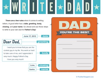 Writing a Father’s Day Card